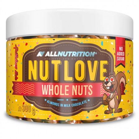 Allnutrition Nutlove Whole Nuts 300 gr. Almonds In Milk Chocolate