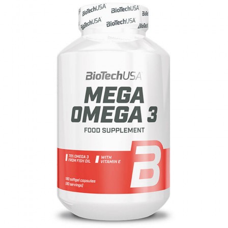 BioTech USA Mega Omega 3 180 caps.