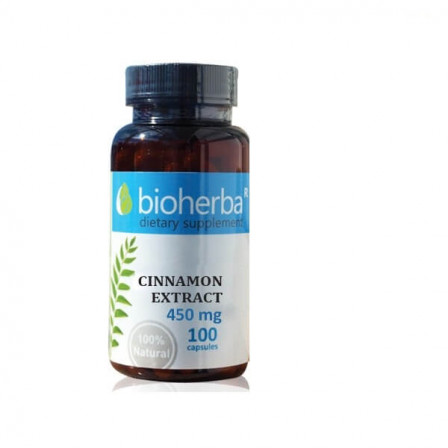Bioherba Cinnamon Extract 450 mg 100 caps.