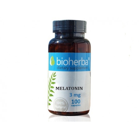 Bioherba Melatonin 3 mg. 100 caps.