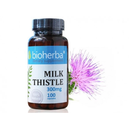 Bioherba Milk Thistle 300 mg. 100 caps.
