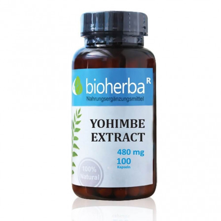 Bioherba Yohimbe Extract 480 mg 100 caps.