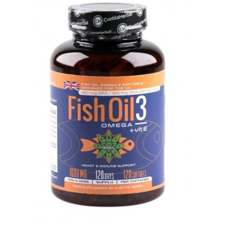 Cvetita Herbal Fish Oil 3 120 softgels