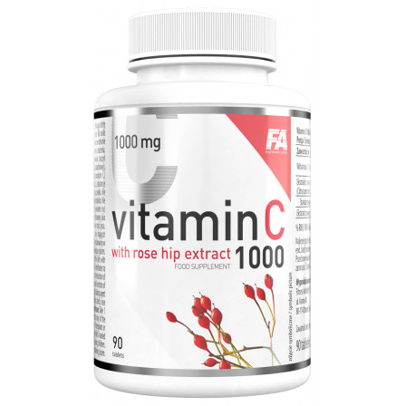FA Nutrition Vitamin C 1000 with Rose Hips Extract 90 tabs.