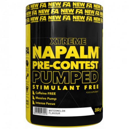 FA Nutrition Xtreme Napalm Pre-Contest Pumped - Stimulant Free 350 gr.