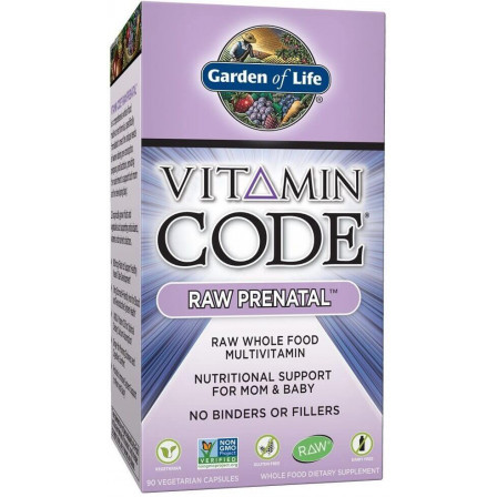 Garden of Life Vitamin Code RAW PRENATAL 90 caps.