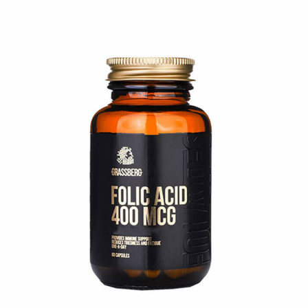 Grassberg Folic Acid 400 mcg 60 caps.