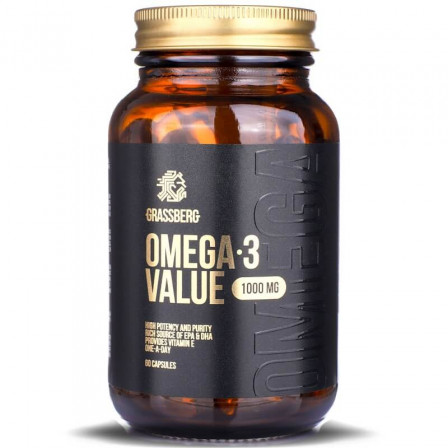 Grassberg Omega-3 Value 1000 mg 120 caps.