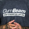 Gym Beam T-shirt Keep Strong Dark Heather