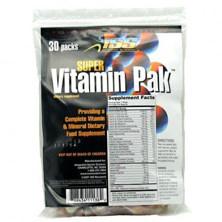 ISS Research Super Vitamin Pak 30 Pak.