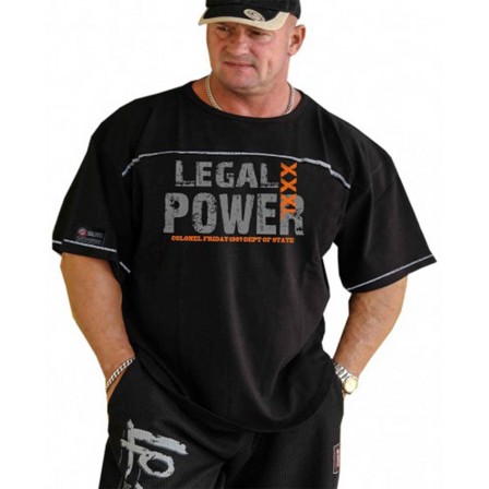 Legal Power Rag Top T-Shirts XXXL Black Фитнес блуза