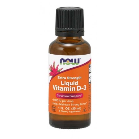 Now Foods Vitamin D-3 Liquid Extra Strength 30 ml.