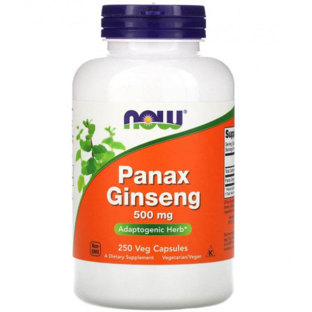NOW Foods Panax Ginseng 500mg 250 caps.