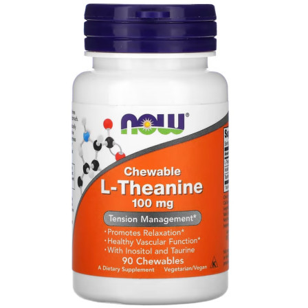 Now Foods L-Theanine 100 mg 90 Chewables