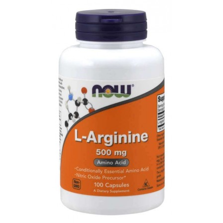 NOW Foods L-Arginine 500 mg. 100 caps.
