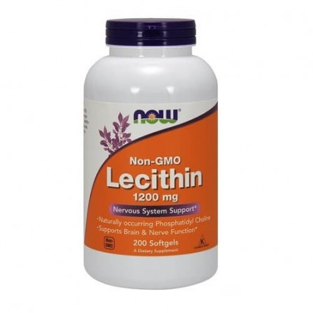 NOW Foods Lecithin 1200mg Non-GMO 200 softgels