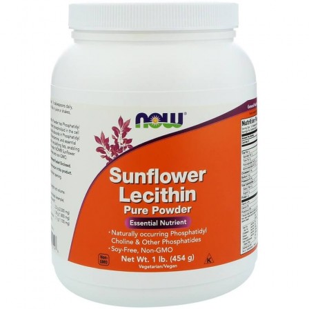 Now Foods Sunflower Lecithin Pure Powder 454 gr.