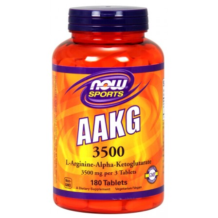 NOW Foods AAKG 3500 mg 180 tabs.