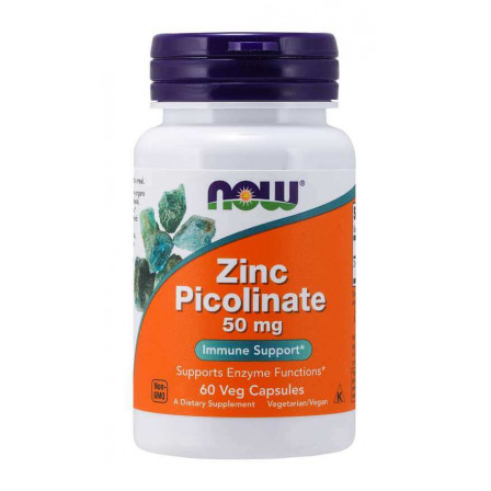 NOW Foods Zinc Picolinate 50 mg 60 vcaps.