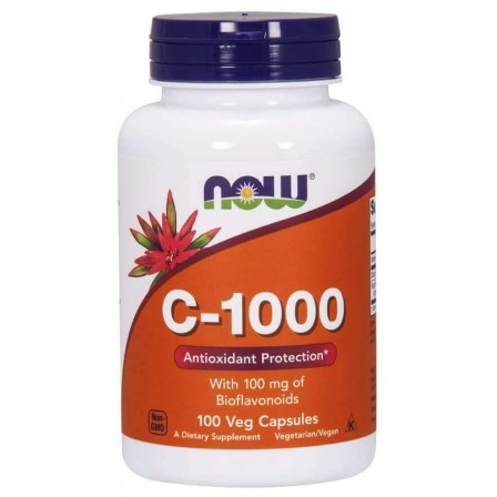 NOW Foods Vitamin C 1000 With Bioflavonoids 100 veg capsules