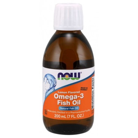NOW Foods Omega-3 Fish Oil Liquid 200 ml.