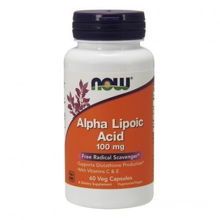 NOW Foods Alpha Lipoic Acid 100mg 60 veg caps.