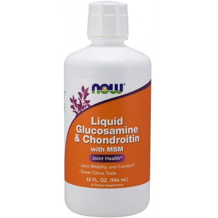 NOW Foods Glucosamine & Chondroitin with MSM Liquid 946 ml.
