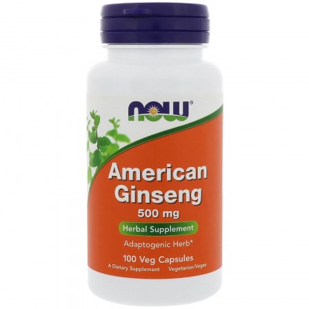 Now Foods American Ginseng 500 mg 100 veg caps.
