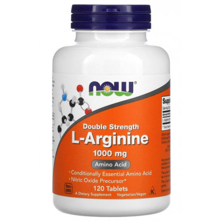 Now Foods L-Arginine 1000 mg 120 tabs.