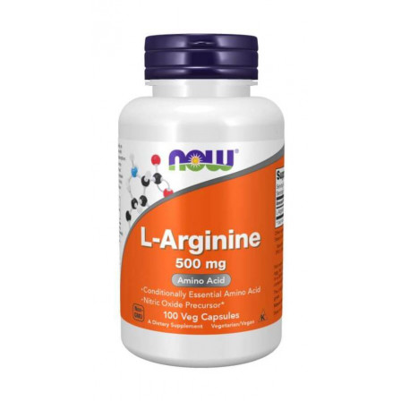 Now Foods L-Arginine 500 mg 100 veg. caps.