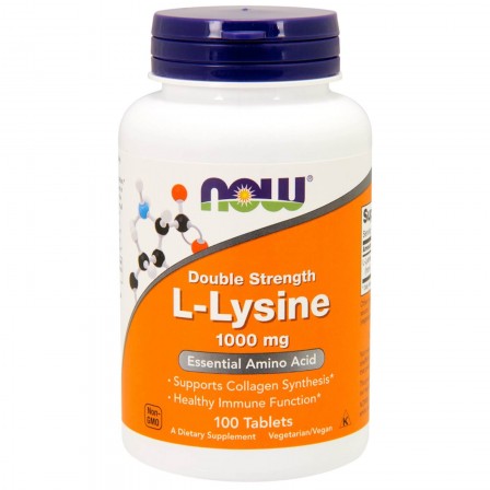 NOW Foods L-Lysine 1000mg 100 tabs.