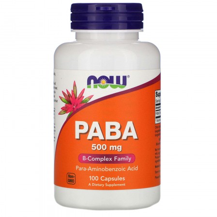Now Foods PABA 500mg 100 caps.