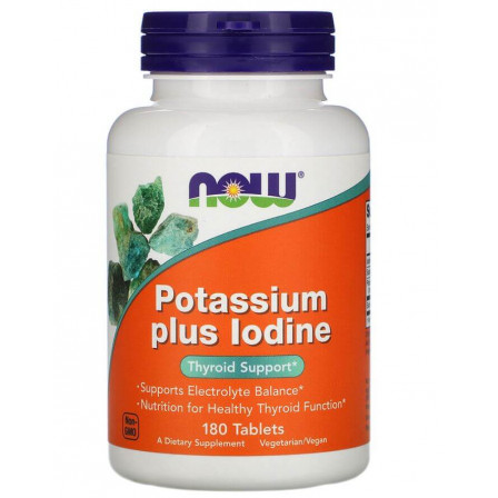 Now Foods Potassium Plus Iodine 180 tabs.
