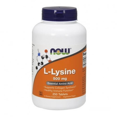 NOW Foods L-Lysine 500mg 250 tab.
