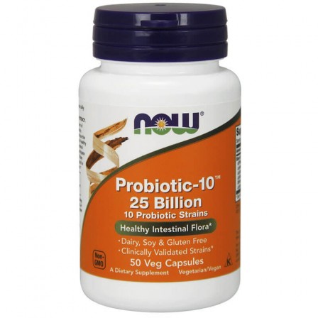 Now Foods Probiotic-10 25 Billion 50 veg caps.