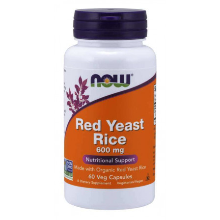 Now Foods Red Yeast Rice 60 Veg Capsules