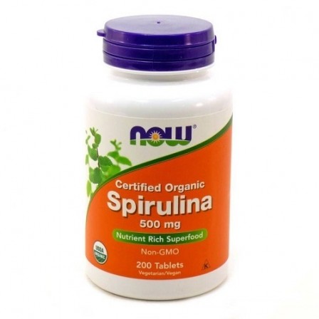 NOW Foods Spirulina 500 mg. 200 tabs.