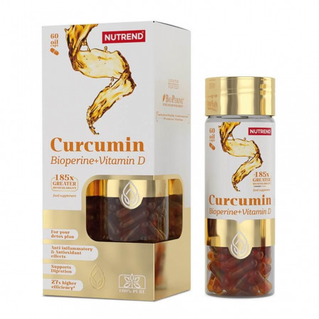 Nutrend Curcumin + Bioperine + Vitamin D 120 caps.