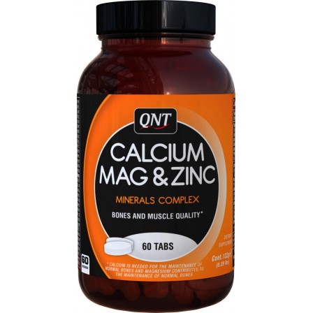 QNT Calcium Magnesium Zinc 60 tabs.