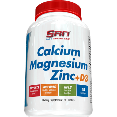 San Calcium Magnesium Zinc + D3 90 tabs.