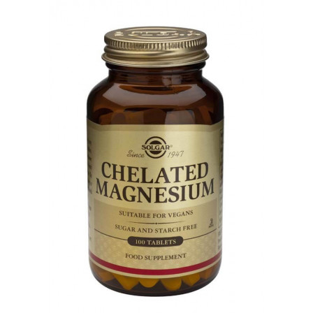 Solgar Chelated Magnesium 100 tabs.