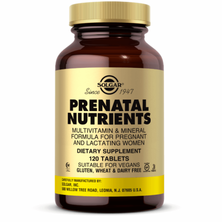 Solgar Prenatal Nutrients 120 tabs.