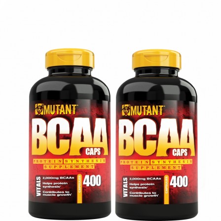 Mutant BCAA 400 caps. 2 броя - 1+1 FREE