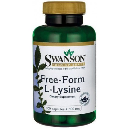 Swanson Free-Form L-Lysine 100 caps.