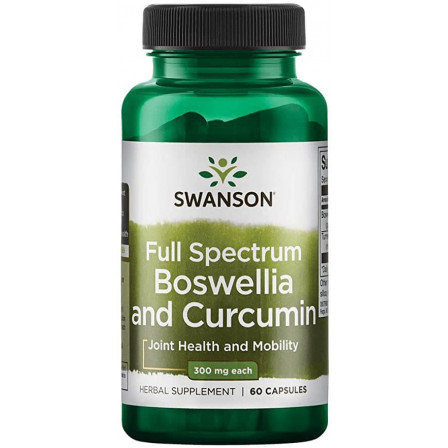 Swanson Full Spectrum Boswellia and Curcumin 60 caps.