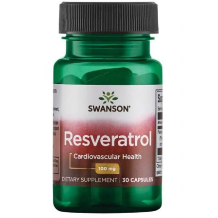 Swanson Resveratrol 100 mg. 30 caps.