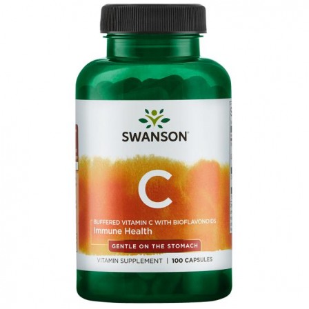 Swanson Buffered Vitamin C with Bioflavonoids 500mg. 100 Caps