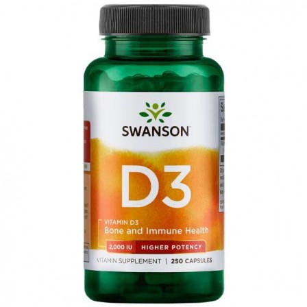 Swanson Vitamin D3 2000IU 250 caps.