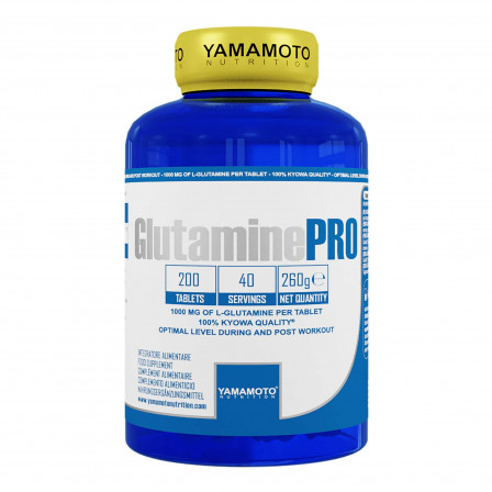 Yamamoto Nutrition Glutamine PRO 200 tabs.